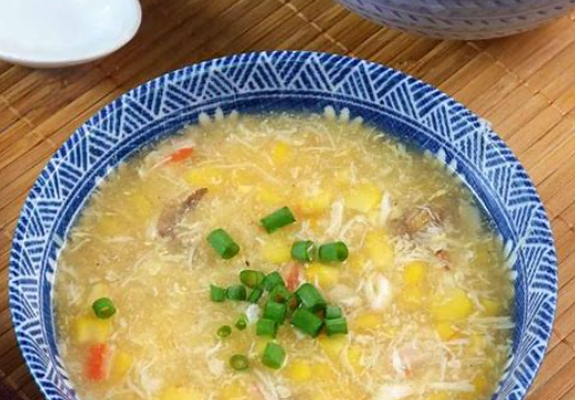 001. Crab Meat & Cream Corn Soup