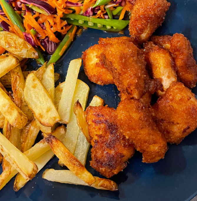019d. Salt & Pepper Chicken Balls and Chips